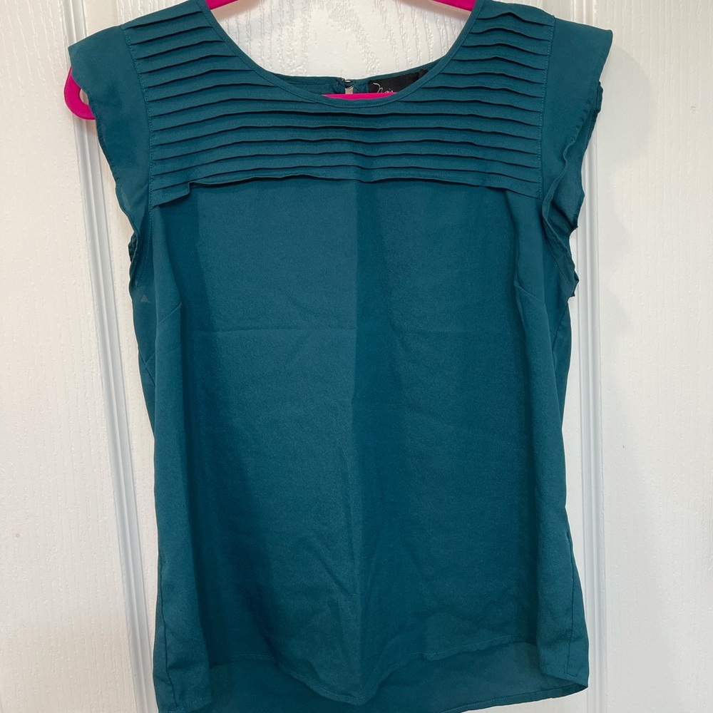 Noir teal blouse/top